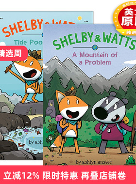 英文原版 Shelby and Watts 谢尔比和沃茨系列2册 儿童侦探悬疑全彩漫画小说 小学生英文课外读物 Ashlyn Anstee 英文版 进口书籍
