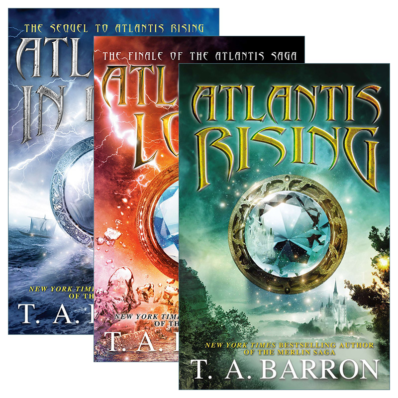 英文原版 Atlantis Saga 亚特兰蒂斯传奇系列3册 儿童奇幻动作冒险小说 T. A. Barron 英文版 进口英语原版书籍