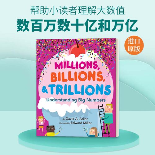 英文原版绘本 Millions Billions & Trillions 数百万数十亿和万亿 理解大的数字 儿童数学启蒙绘本6-8岁 英文版 进口英语原版书籍