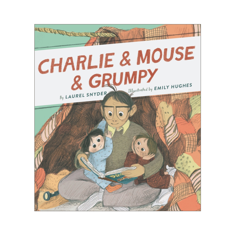 英文原版 Charlie & Mouse & Grumpy 查理两兄弟2 爷爷来做客 桥梁书 Emily Hughes插画 英文版 进口英语原版书籍