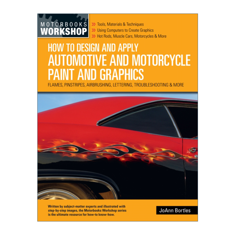 英文原版 How to Design and Apply Automotive and Motorcycle Paint and Graphics如何设计和应用汽车和摩托车 进口英语原版书籍