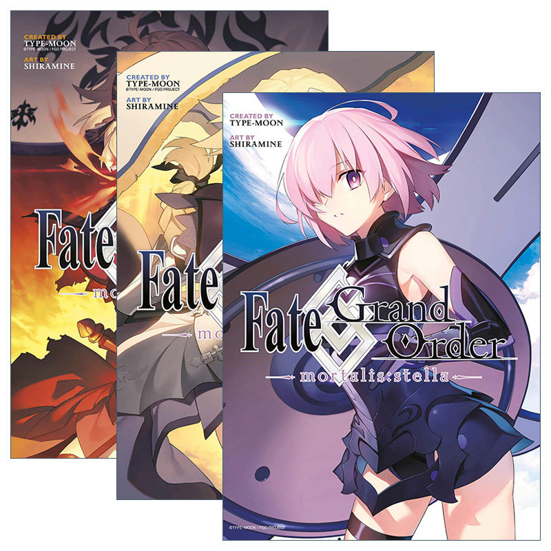 英文原版 Fate/Grand Order -mortalis Manga 命运 冠位指定系列3册 同名动漫日本漫画 TYPE-MOON 英文版 进口英语原版书籍