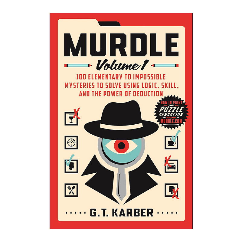 英文原版 Murdle Volume 1 谋杀谜团第1卷 从入门到极难 使用逻辑 技巧和推理能力破解100个谜团 英文版 进口英语原版书籍