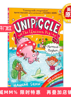 英文原版  Usborne Unipiggle: Mermaid Mayhem 独角猪 美人鱼混乱 尤斯伯恩儿童全彩幽默搞笑章节桥梁书 英文版 进口英语原版书籍