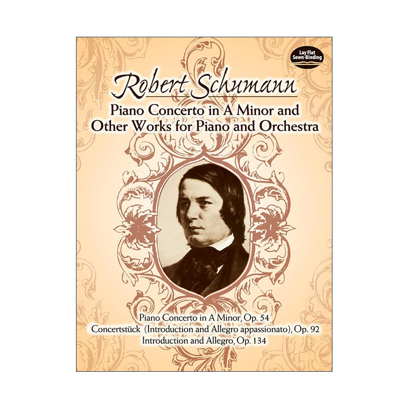 英文原版 Piano Concerto in A Minor and Other Works for Piano and Orchestra 罗伯特·舒曼A小调钢琴协奏曲 进口英语原版书籍