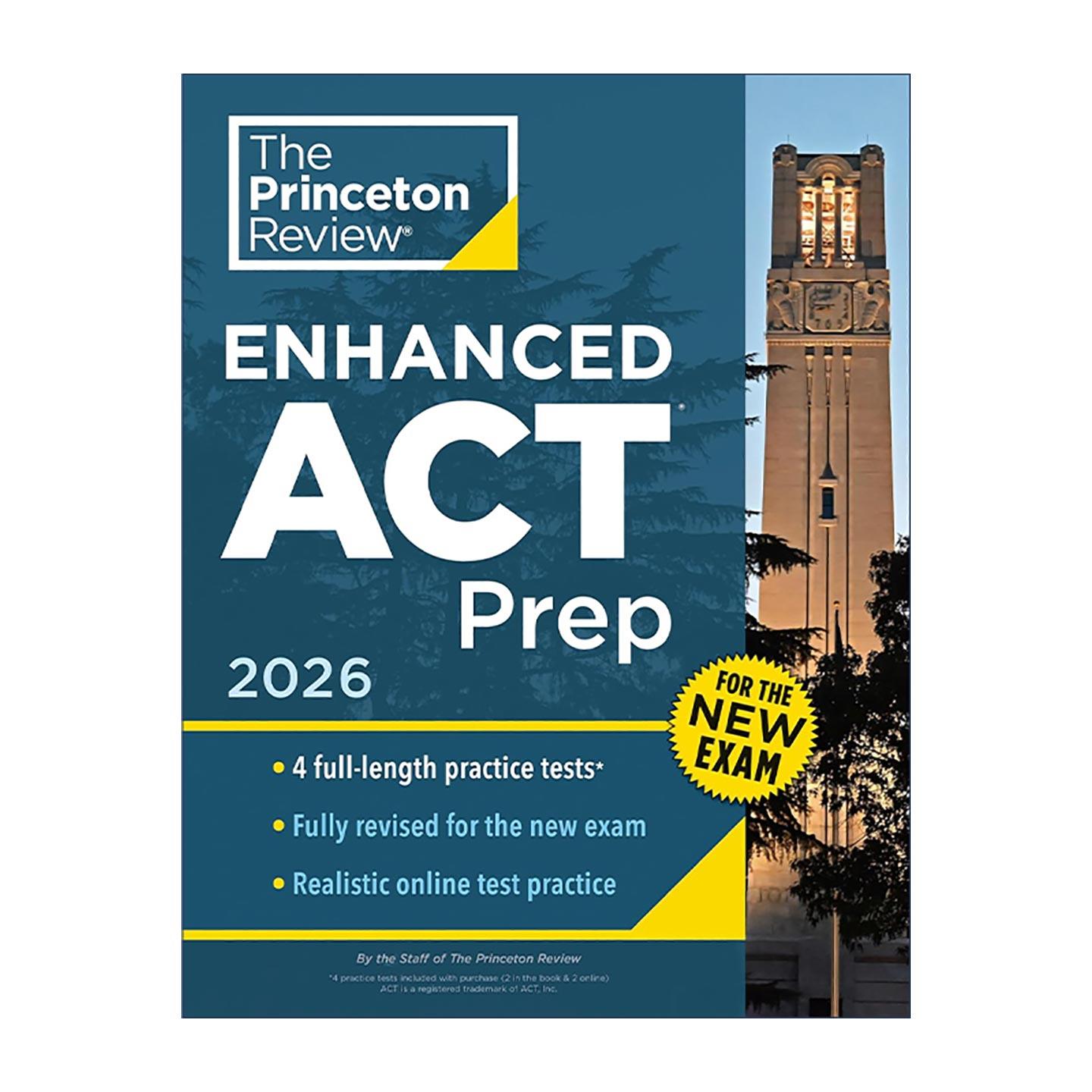 英文原版 Princeton Review Enhanced ACT Prep 2026 普林斯顿美国大学入学考试增强版备考指南 2026 英文版 进口英语原版书籍