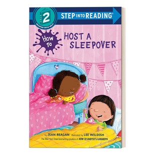 英文原版 Step into Reading 2 How to Host a Sleepover 如何举办过夜活动 企鹅兰登分级读物 英文版 进口英语原版书籍