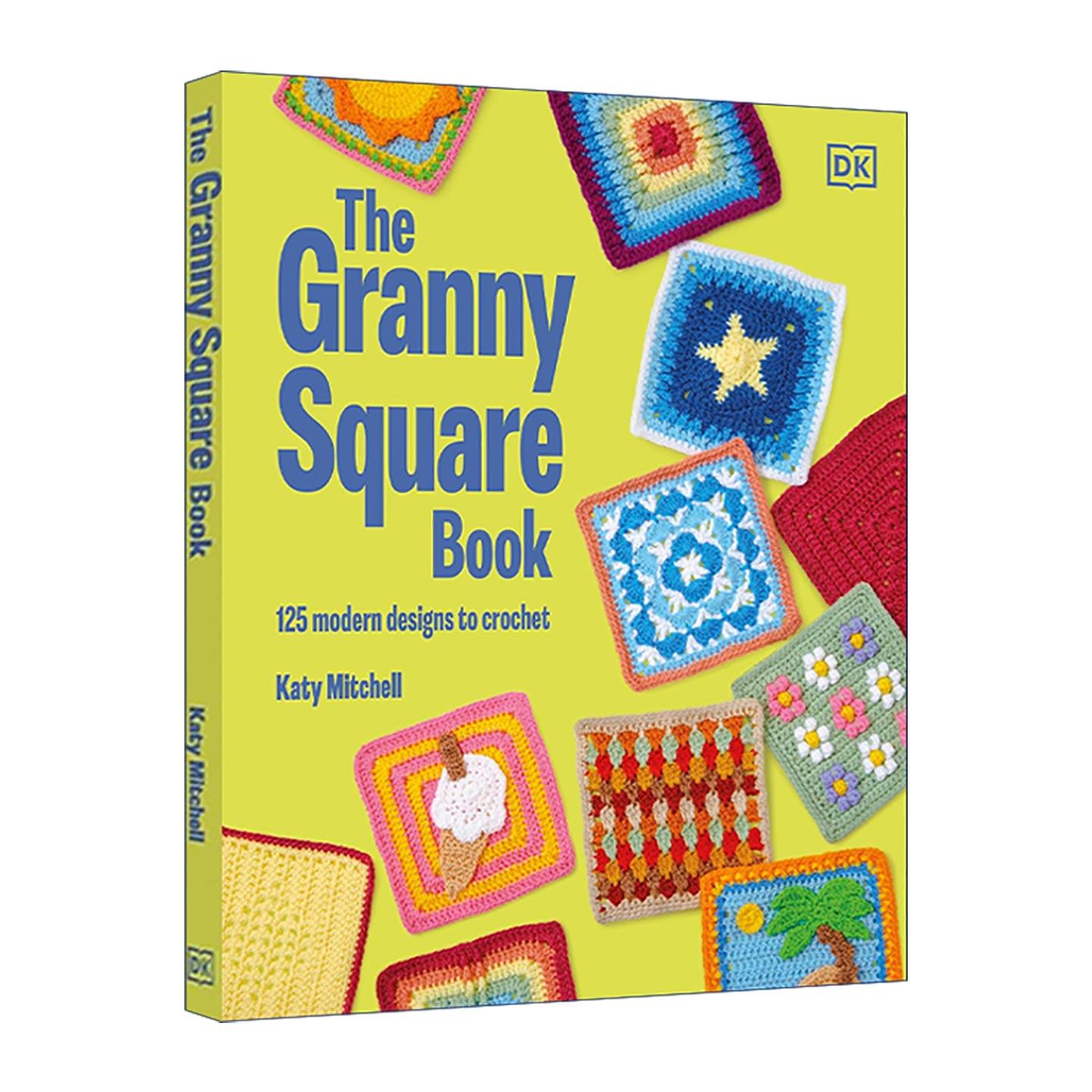 英文原版 The Granny Square Book 祖母格钩织入门 DK精装125款钩针图案 英文版 进口英语原版书籍