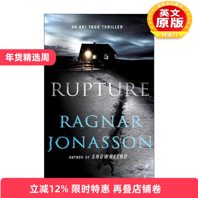 英文原版 Rupture 破裂 黑暗冰岛系列 北欧风格神秘案件 英文版 进口英语原版书籍
