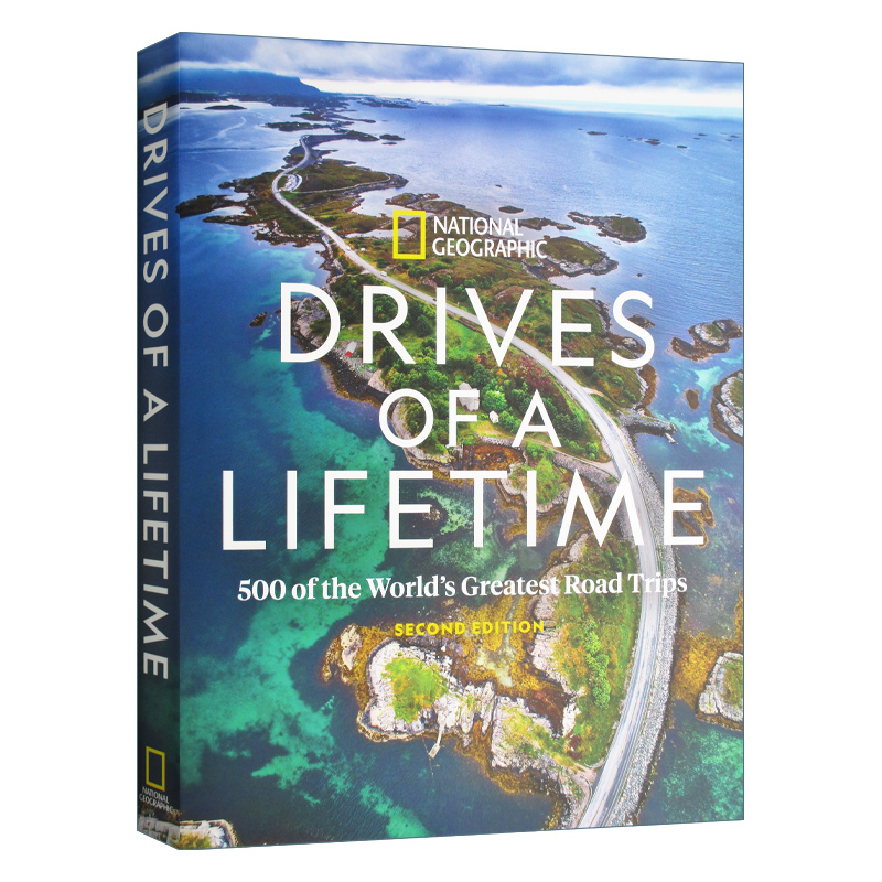 英文原版 精装 Drives of a Lifetime 2nd Edition 美丽的公路旅行 英文版 一生的旅程
