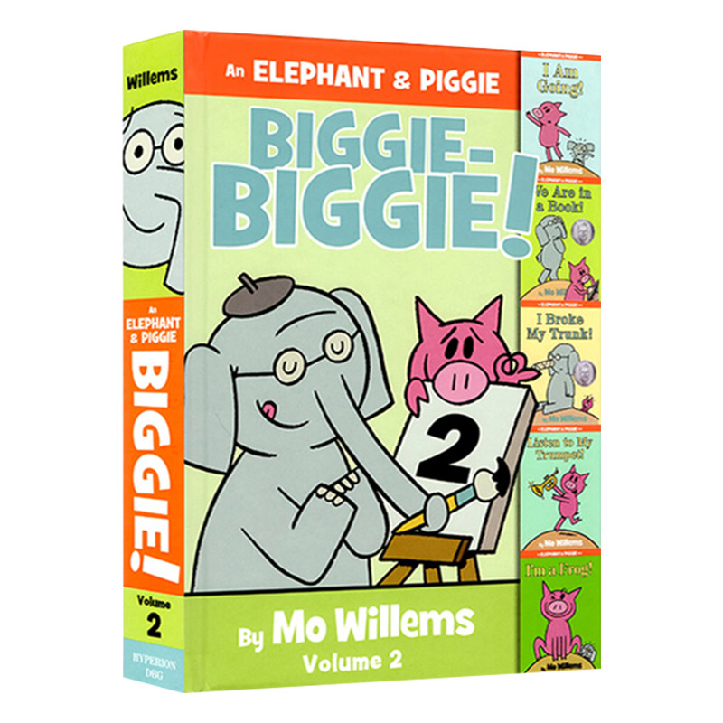 小猪小象5个故事系列合集2 英文原版绘本 精装An Elephant Piggie Biggie Volume 2 情商教育培养 莫威廉斯Mo Willems进口英语原版