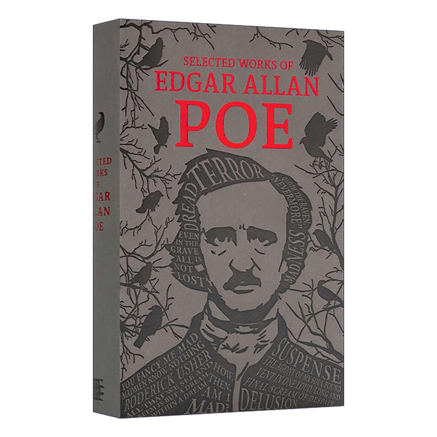 英文原版 Selected Works of Edgar Allan Poe 爱伦坡小说诗歌选集 软精装皮质封面词云经典 Word Cloud Classics 进口英语原版书