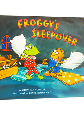 英文原版 Froggy's Sleepover 小青蛙弗洛格的过夜派对 大开绘本 英文版 进口英语原版书籍儿童全英语书