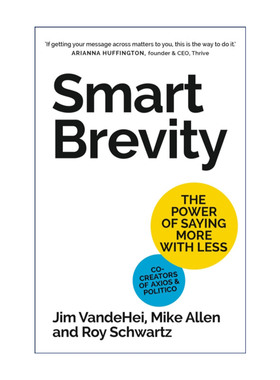 英文原版 Smart Brevity 智能简洁 事半功倍的力量 精装 英文版 进口英语原版书籍