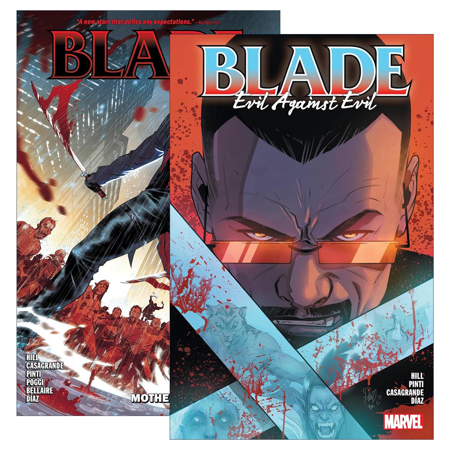 英文原版 Blade 刀锋战士2册 漫威漫画 Bryan Hill 英文版 进口英语原版书籍