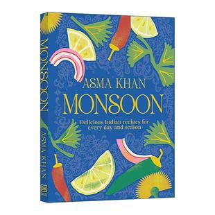 英文版 书籍 季 六个季 80道菜谱 印度美食 Monsoon 节 进口英语原版 英文原版 精装