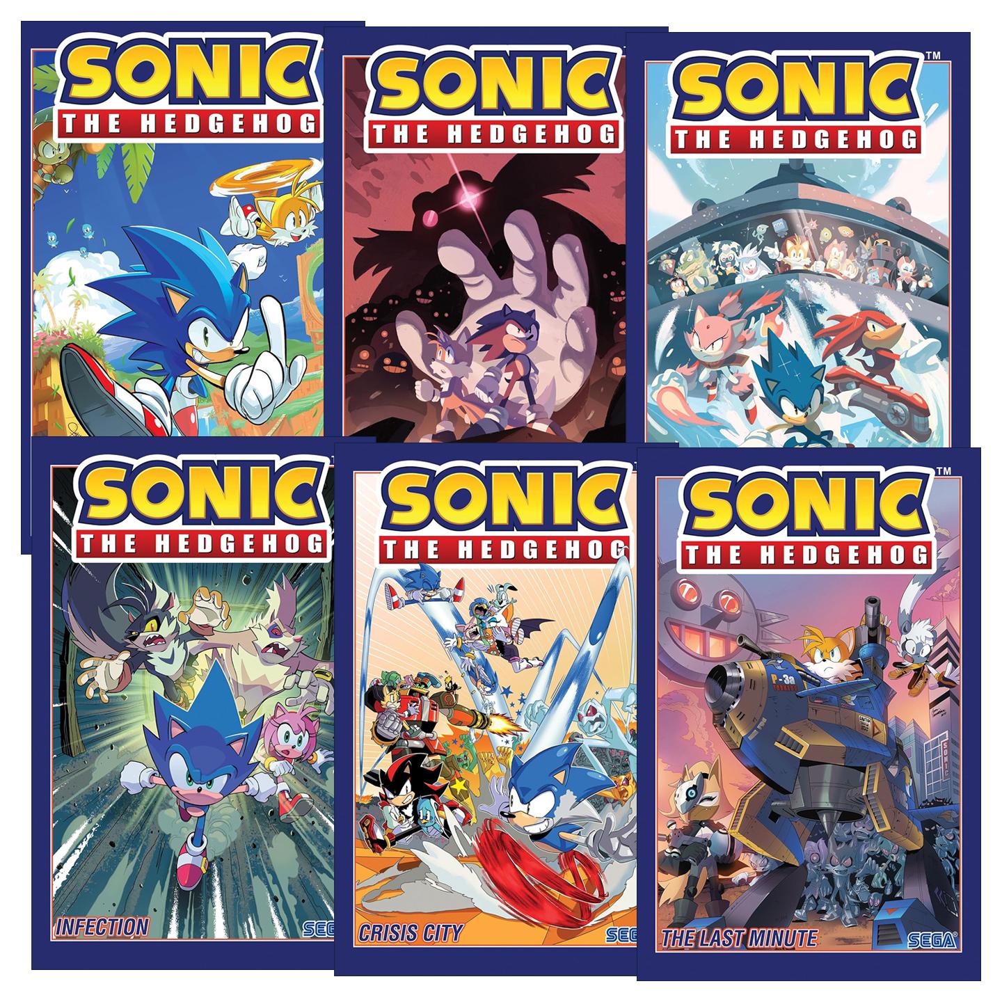 英文原版 Sonic The Hedgehog 刺猬索尼克系列1-6册 余波 埃格曼博士的命运 最后一分钟 天使岛之战 英文版 进口英语原版书籍