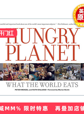 英文原版 Hungry Planet 饥饿的星球 世界各地饮食文化摄影艺术图册 Peter Menzel 英文版 进口英语原版书籍