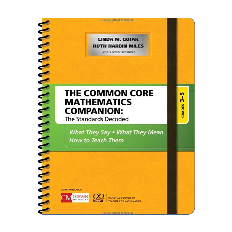 英文原版 The Common Core Mathematics Companion Grades 3-5 共同核心标准 数学课程标准解读 3-5年级阶段 英文版 进口英语原版
