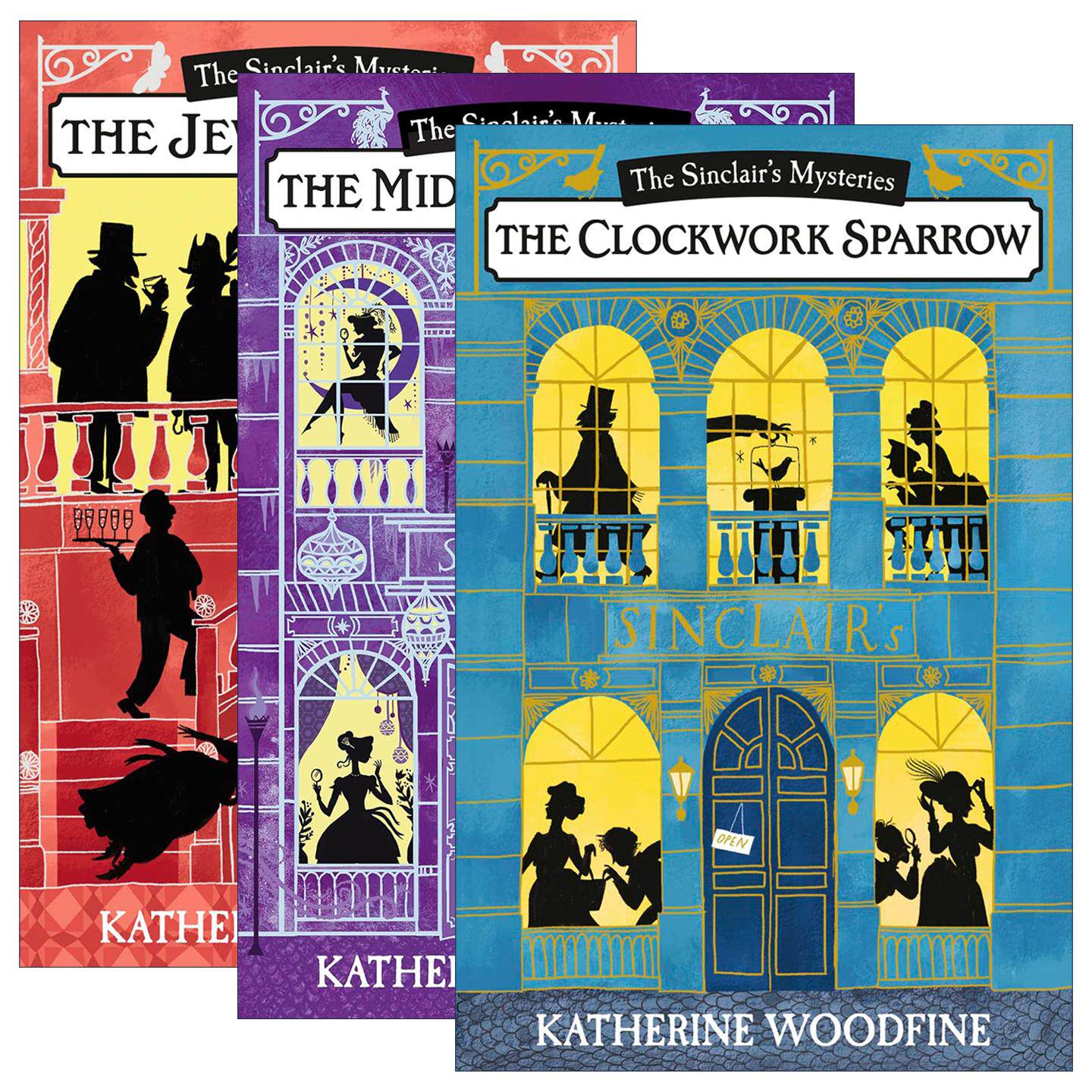 英文原版 The Sinclair’s Mysteries 辛克莱迷案系列1-3册 英国古典题材少儿推理小说 Katherine Woodfine 英文版 进口原版书籍