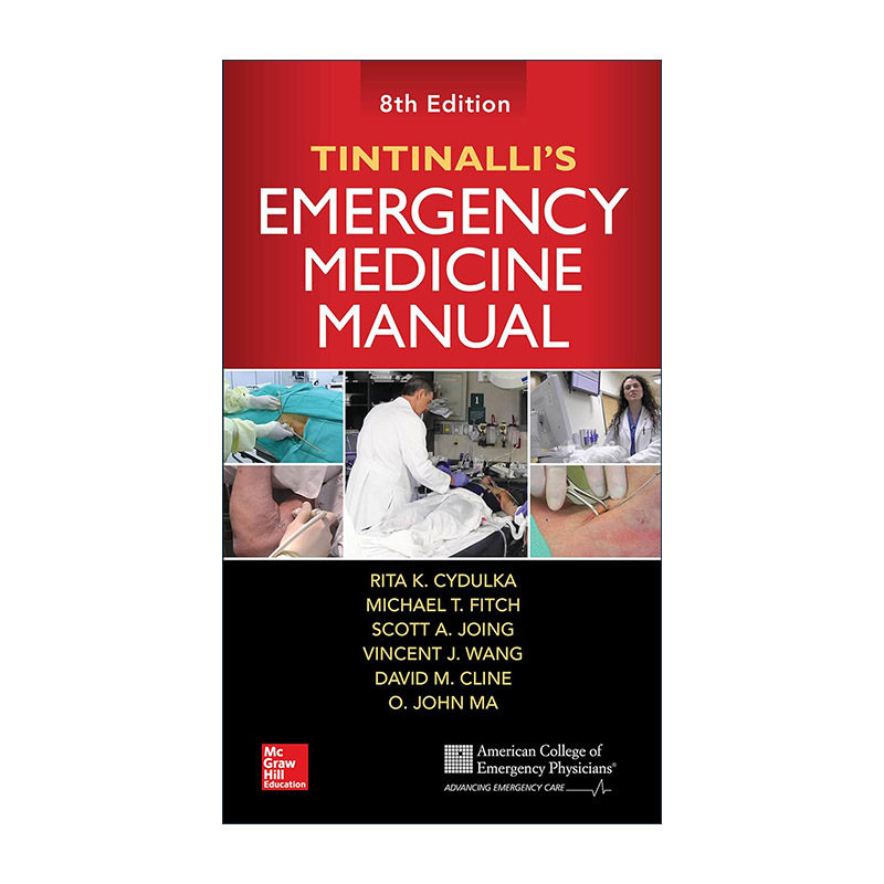 英文原版 Tintinalli's Emergency Medicine Manual 临床急诊规范诊疗标准手册 第8版 美国国家科学院医学研究所院士Judith