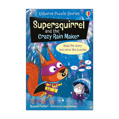 英文原版 Supersquirrel and the Crazy Rain Maker 超级松鼠和疯狂造雨师 Usborne尤斯伯恩儿童解谜书 动物漫画故事 英文版