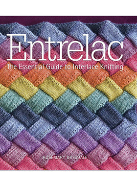 英文原版 Entrelac 交错针织法指南 英文版 进口英语原版书籍