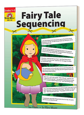 英文原版 Fairy Tale Sequencing Grade 1-3 童话故事编排手工练习册 一至三年级 英文版 进口英语原版书籍儿童全英语书