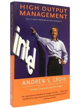 高产出管理 英文原版 High Output Management 格鲁夫给经理人的第一课 英文版 进口英语书籍