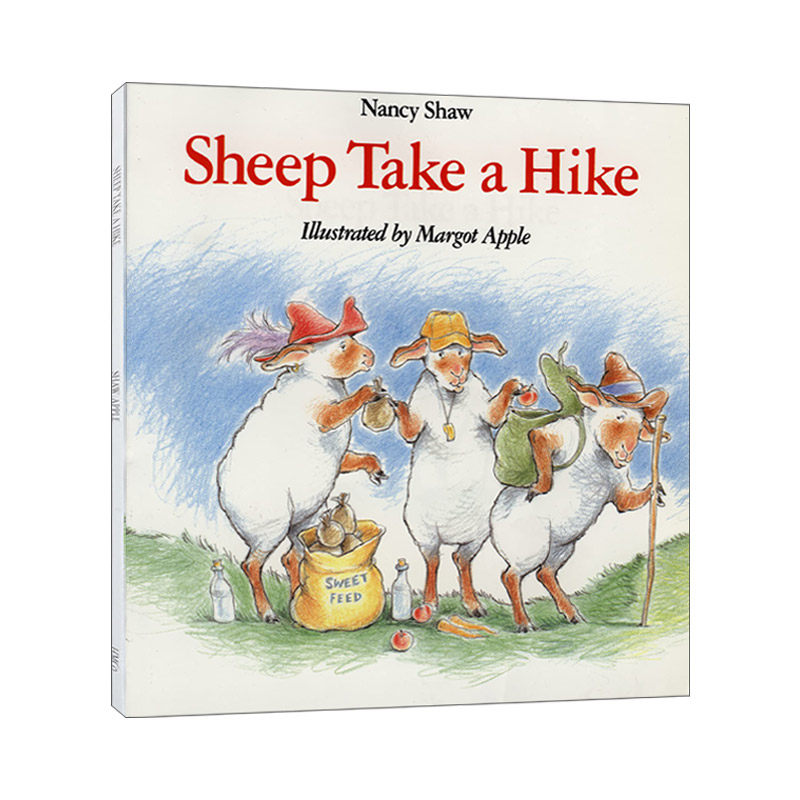 a hike 小羊去远足 平装大开韵文绘本 廖彩杏书单 英文版 进口英语