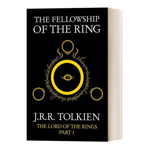 英文原版 The Fellowship of the Ring 魔戒1 护戒同盟 黑封面 The Lord of the Rings, Book 1 英文版 进口英语原版书籍