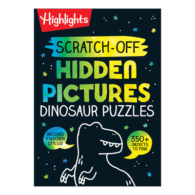 英文原版 Scratch-Off Hidden Pictures Dinosaur Puzzles 刮一刮 解开隐藏图片中的恐龙谜题  英文版 进口英语原版书籍