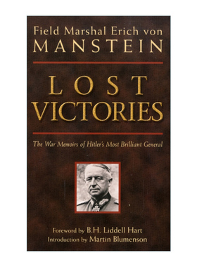 英文原版 Lost Victories 失去的胜利 曼施泰因元帅战争回忆录 二战德国三大文件 英文版 进口英语原版书籍