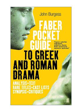 英文原版 The Faber Pocket Guide to Greek and Roman Drama 费伯希腊罗马戏剧口袋指南 英文版 进口英语原版书籍