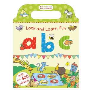 Learn Fun 进口英语原版 Look 书籍 英文版 and 幼儿字母启蒙趣味练习册 英文原版 ABC