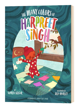 标签的颜色 英文原版 Many Colors of Harpreet Singh 亲子绘本 儿童英语故事书 精装 英文版进口原版书籍