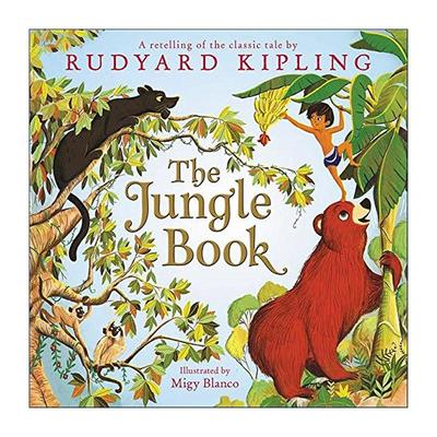 英文原版 The Jungle Book 奇幻森林 精装图画书 吉卜林 凯迪克奖插画师Jerry Pinkney 英文版 进口英语原版书籍