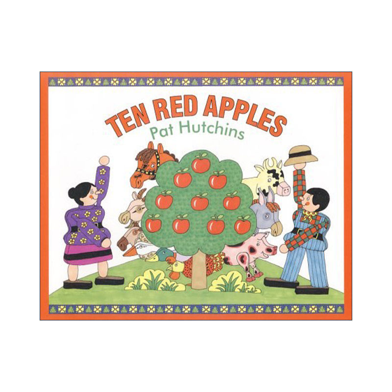 英文原版 Ten Red Apples 十个红苹果 精装图画书 名家Pat Hutchins 英文版 进口英语原版书籍