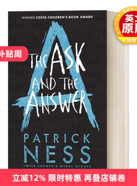 英文原版 The Ask and the Answer 混沌漫步2 问与答 当怪物来敲门作者派崔克奈斯获奖之作 卡内基童书奖 英文版 进口英语原版书籍