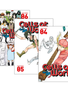 英文原版 Cells At Work! 工作细胞4-6册 漫画 英文版 进口英语原版书籍