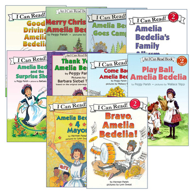 英文原版绘本 I Can Read Level 2 Amelia Bedelia 阿米莉亚 糊涂女佣第二阶段10册 英文版 进口英语原版书籍
