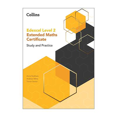 英文原版 Collins Edexcel Level 2 Extended Maths Certificate Study and Practice 柯林斯英国爱德思考试拓展数学学习与练习