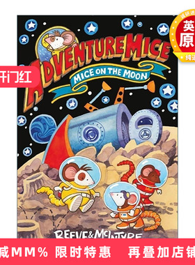 英文原版 Adventuremice Mice on the Moon 冒险老鼠佩德罗4 儿童插画故事书 英文版 进口英语原版书籍