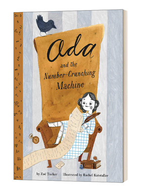 英文原版小说 Ada and the Number-Crunching Machine 艾达与数据机器 精装绘本 英文版 进口英语原版书籍