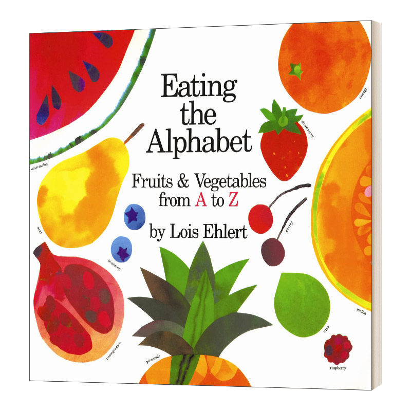 英文原版 eating the alphabet  蔬菜字母 名家lois ehlert绘本