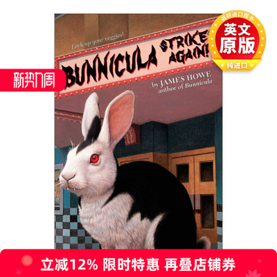 英文原版 Bunnicula Strikes Again! 兔古拉和朋友们系列 兔古拉再次出击 英文版 进口英语原版书籍