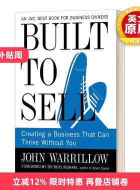 英文原版 Built to Sell 为销售而建 创建一个没有你也能茁壮成长的企业 英文版 进口英语原版书籍