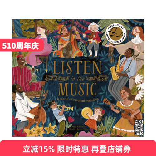 英文原版 Listen to the Music A world of magical melodies 聆听音乐 充满魔幻旋律的世界 精装 英文版 进口英语原版书籍