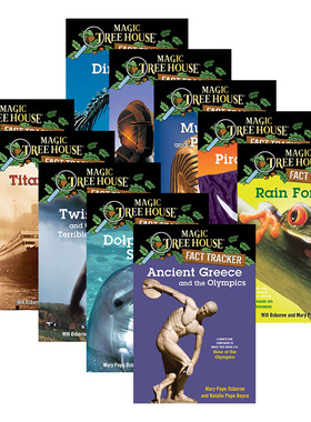 神奇树屋小百科系列1-10册 英文原版 Magic Tree House Fact Tracker 美国小学生儿童英语章节小说故事书 英文版课外阅读桥梁书籍