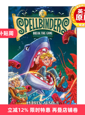 英文原版 Spellbinders 02 Break the Game 咒语系列2 打破游戏平衡 儿童奇幻冒险小说 Andrew Auseon 英文版 进口英语原版书籍